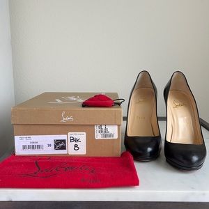 Christian Louboutin Filo 120 Kid, Black, 38